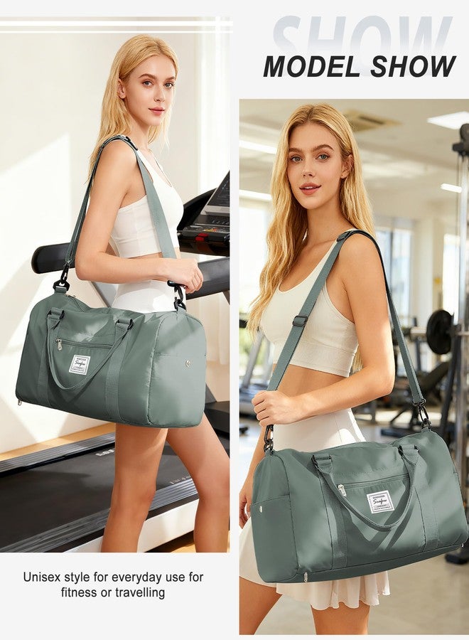 WISEPACK Gym Bag Womens Mens with Shoes Compartment and Wet Pocket Travel Duffel Bag for Women for Plane Sport Gym Tote Bags Swimming Yoga Waterproof Weekend Overnight Carry on Bag Hospital Holdalls - Image 3